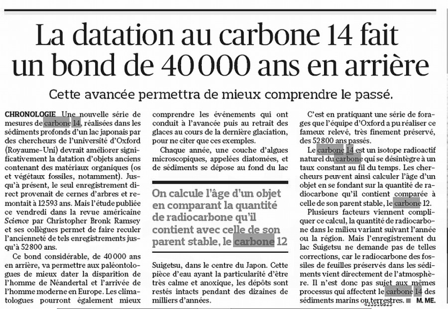 L'article du Figaro du 19 octobre 2012