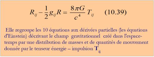 équation d'Einstein